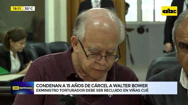 Video: condenan a 15 años de prisión al exministro torturador Walter Bower - ABC Noticias - ABC Color