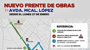 MOPC inicia hoy trabajos en Mariscal López, frente a UNA