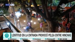 Lentitud en la entrada provocó pelea entre hinchas