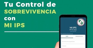 Jubilados pueden realizar el trámite de control de sobrevivencia a través de la aplicación MI IPS sin salir de casa