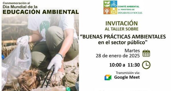Organizan Taller de Buenas Prácticas Ambientales en el Sector Público