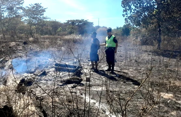 Detienen a sospechoso de incendio que destruyó 16 hectárea - Noticiero Paraguay