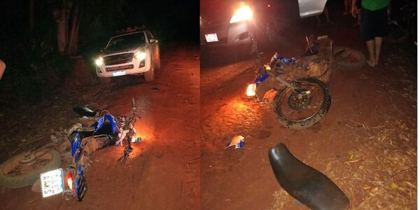 MUJER RESULTÓ LESIONADA TRAS CHOQUE FRONTAL DE MOTOCICLETAS - Itapúa Noticias