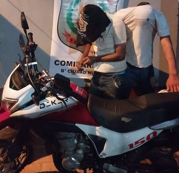 Hurtaron una moto con GPS y fueron capturados tras persecución - ABC en el Este - ABC Color
