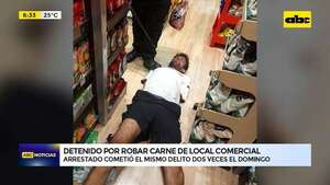 Video: Un hombre fue detenido dos veces por robo en menos de una hora  - ABC Noticias - ABC Color