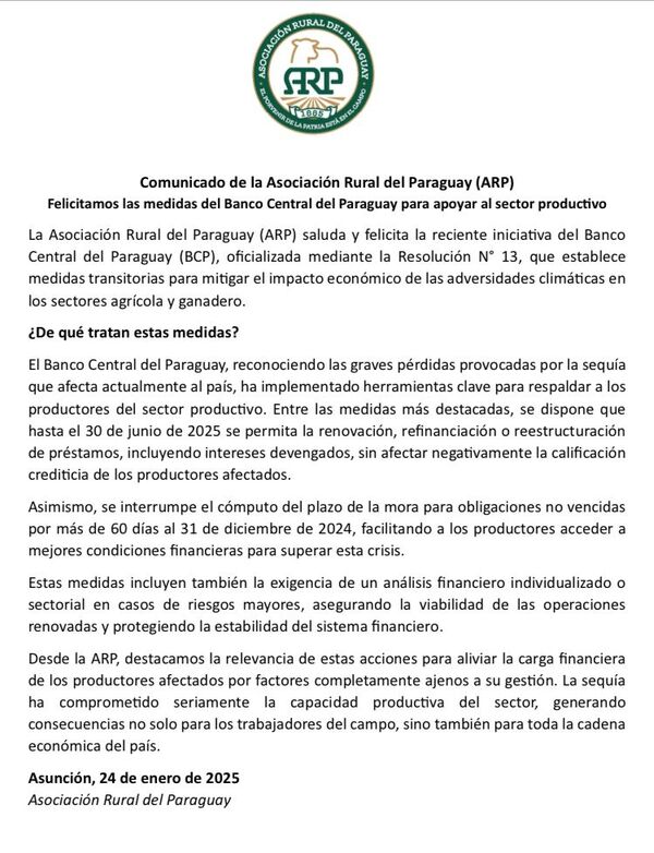 BCP establece medidas transitorias para mitigar golpe económico derivado de la fuerte sequía - MarketData