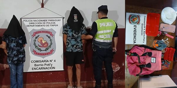 UN HOMBRE Y UNA MUJER TRAS LAS REJAS POR UN CASO DE ROBO - Itapúa Noticias