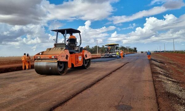 Continúan las obras de la ruta PY21, Puerto Indio