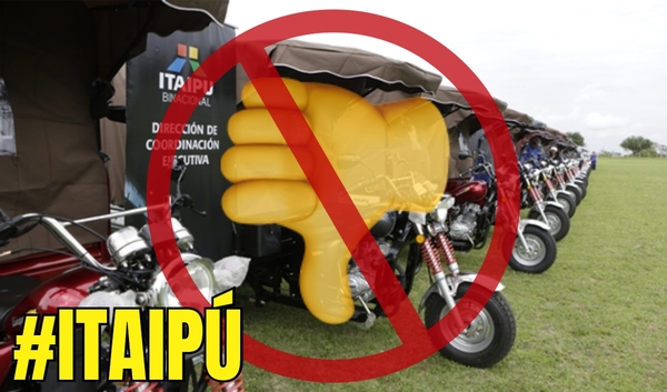 ITAIPÚ SUSPENDIÓ LA ENTREGA DE MOTOCARROS