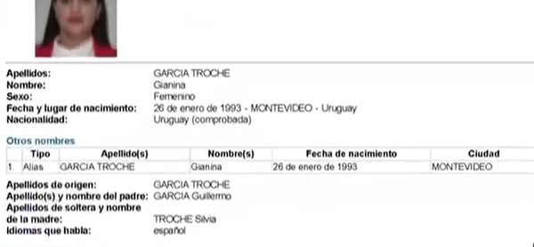 España da curso al pedido de extradición de Gianina García Troche