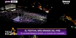 ¡Festival del Ykua Bolaños hizo vibrar a más de 15 mil personas en Caazapá! - trece