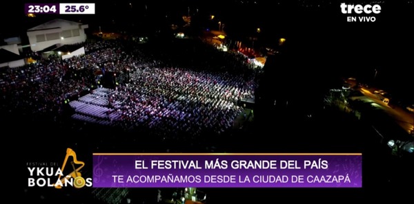 ¡Festival del Ykua Bolaños hizo vibrar a más de 15 mil personas en Caazapá! - trece