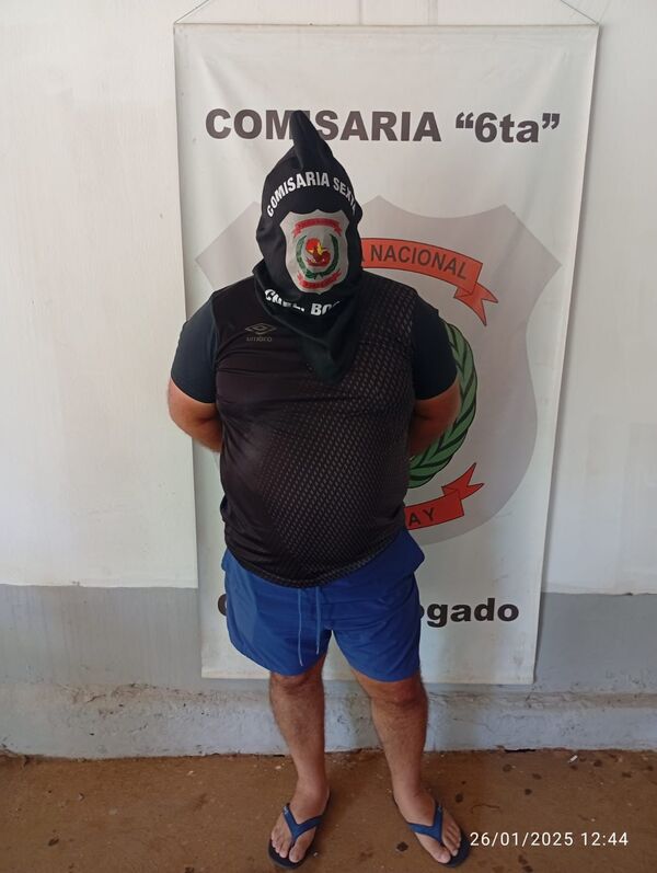 Hombre es aprehendido por resistencia y agresión a un inspector de la Patrulla Caminera