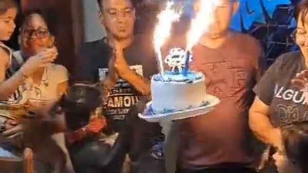 Viral: Cecilio, el perro que se emocionó y tumbó torta de cumpleañero