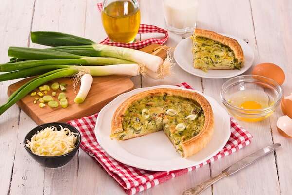Cená esta sabrosa tarta liviana de apio y puerros - Gastronomía - ABC Color