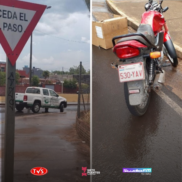 JOVEN QUE HABRÍA COLISIONADO CONTRA CAMIONETA MUNICIPAL SIGUE EVOLUCIONANDO FAVORABLEMENTE - TVS