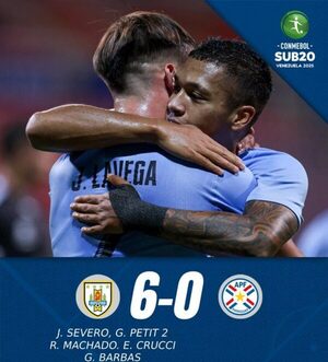 Paraguay recibe una paliza histórica en una noche para el olvido ante Uruguay