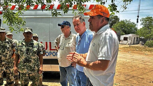 Reapareció Penner en zona afectada por falta de agua