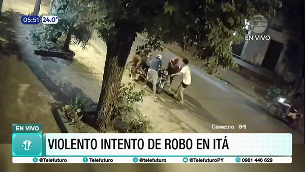 Violento intento de robo en Itá
