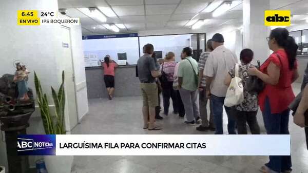La indignación del asegurado de IPS: madrugan para mendigar turnos y medicamentos - ABC Noticias - ABC Color
