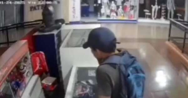 La Nación / Detienen a supuesto autor del robo de 65 prendas deportivas de un shopping