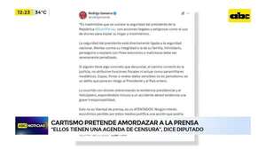 El cartismo tiene una agenda de censura, afirma diputado - ABC Noticias - ABC Color