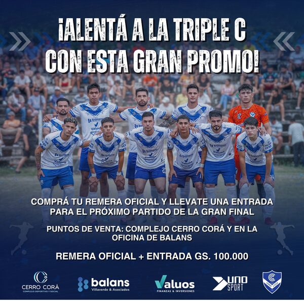 Los hinchas de Cerro Corá podrán comprar entradas y camisetas