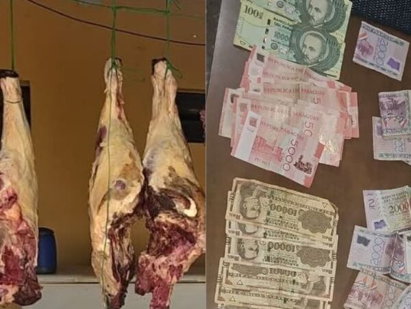 Abigeos ojepillapaite y cayeron con carne faenada como avei virú en efectivo