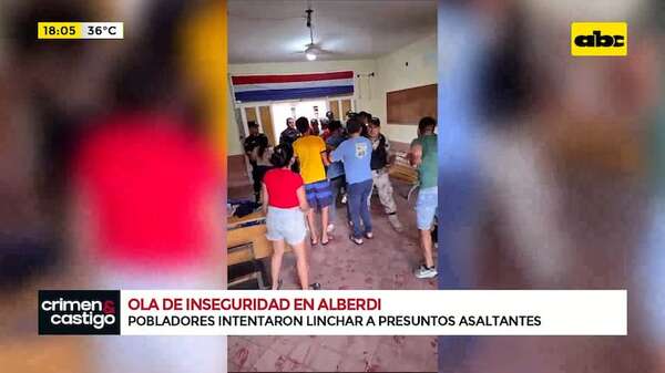 Intentaron linchar a detenidos por asalto en Alberdi: Policía refuerza presencia en la ciudad - Crimen y castigo - ABC Color