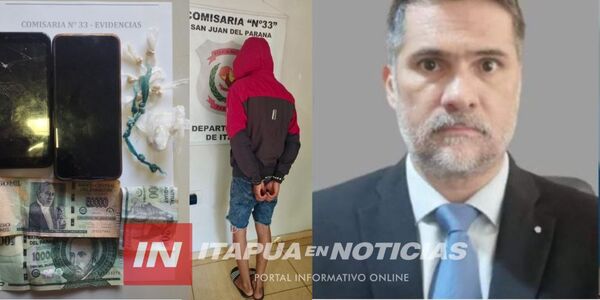  JUEZ OTORGÓ ARRESTO DOMICILIARIO A DETENIDO POR DROGAS, EXTORSIÓN Y ROBO  - Itapúa Noticias