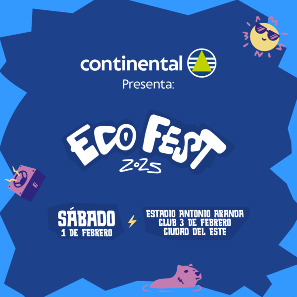 BANCO CONTINENTAL PRESENTA EL ECOFEST SUNSET FESTIVAL 2025, EL EVENTO MUSICAL MÁS GRANDE DE LA TRIPLE FRONTERA - TVS
