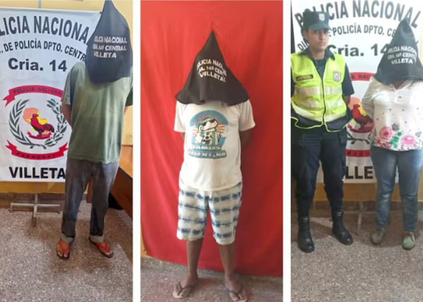Detienen a tres personas por presunto abigeato en Villeta