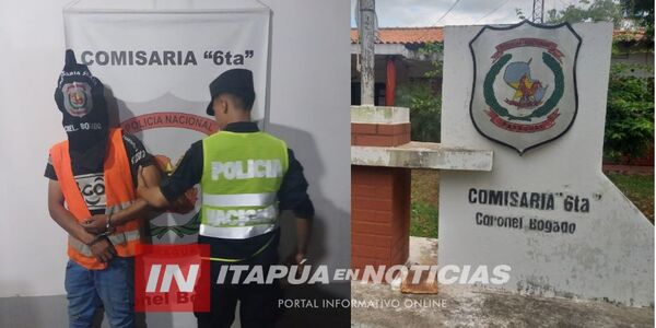 HOMBRE FUE DETENIDO POR SUPUESTAMENTE AGREDIR A SU VECINO CON UNA BOTELLA - Itapúa Noticias