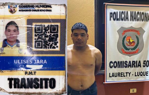 Detienen por asalto a ex inspector de la PMT de Luque y dos socios •