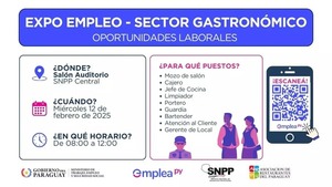 Expo Empleo del sector gastronómico prepara un amplio menú de oportunidades laborales - .::Agencia IP::.