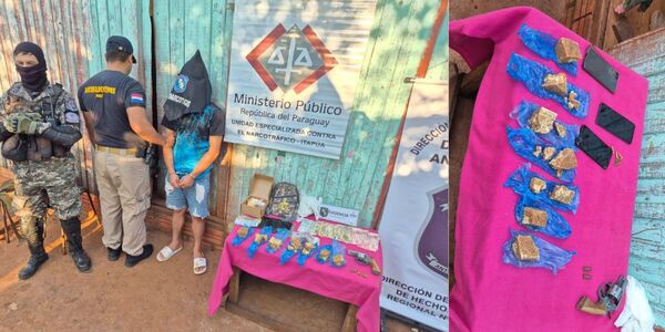 JUEZ OTORGA ARRESTO DOMICILIARIO A OTRO SUJETO ATRAPADO CON MÁS DE 4100 DOSIS DE CRACK - Itapúa Noticias