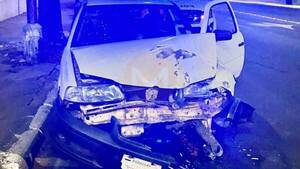Militar ebrio provoca accidente sobre avenida Mariscal López