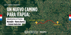 Itapúa: anuncian firma de contrato para pavimentación del tramo Naranjito – Santa Inés - .::Agencia IP::.