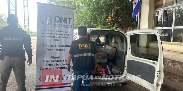 INCAUTARON MERCADERÍAS DE CONTRABANDO EN TRINIDAD - Itapúa Noticias