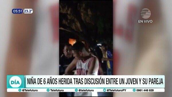 Niña de 6 años herida tras una discusión de pareja en Asunción