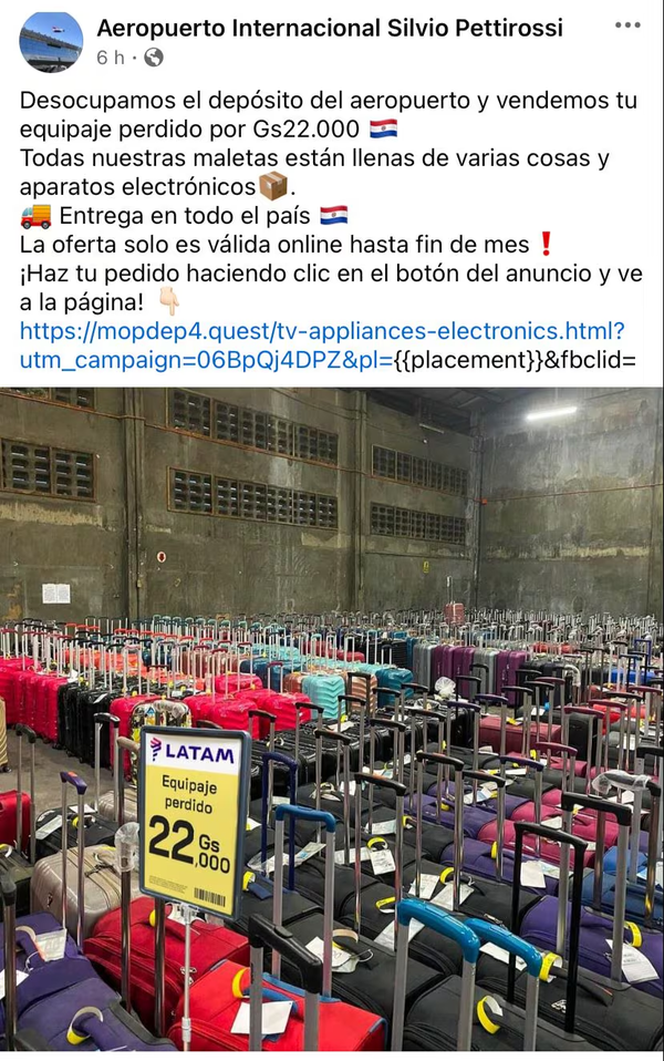 Advierten sobre las estafas de las maletas del aeropuerto