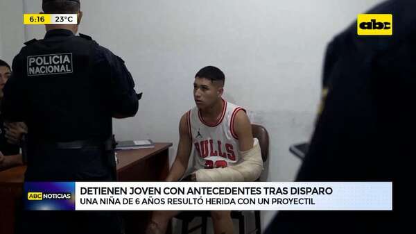 Video: Detienen a joven tras disparo que hirió a una niña de seis años - ABC Noticias - ABC Color
