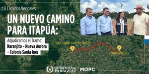 MOPC ANUNCIA FIRMA DE CONTRATO PARA EL ASFALTADO NARANJITO-SANTA INÉS - Itapúa Noticias