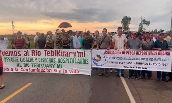 AUDIO: Pobladores protestan contra vertido de aguas del “Gran Hospital” al río Tebicuary - A La Gran 7-30 - ABC Color