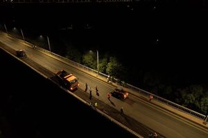 Obras de regularización asfáltica en el puente Remanso avanzan con pruebas para mejora de la transitabilidad