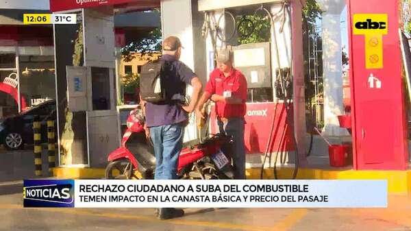 Ciudadanos temen que suba de combustibles impacte en la canasta - ABC Noticias - ABC Color