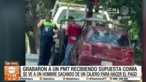 Grabaron a un PMT recibiendo supuesta coima