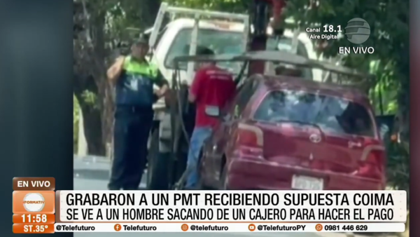 Grabaron a un PMT recibiendo supuesta coima