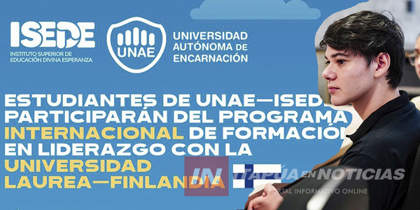 ESTUDIANTE DE CARMEN DEL PNÁ. PARTICIPARÁ EN PRESTIGIOSO PROGRAMA DE LIDERAZGO EN FINLANDIA - Itapúa Noticias
