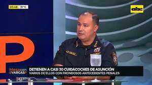 Casi 30 cuidacoches demorados en Asunción: muchos fueron liberados nuevamente, dice comisario - Mesa de Periodistas - ABC Color